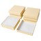 batifine Cardboard Jewelry Gift Boxes, 20 Pack 3.5x3.5x1 Inch, Bulk Cotton Filled Small Jewelry Boxes with Lids for Necklace Ring Bracelet Earring Display Box (Brown)